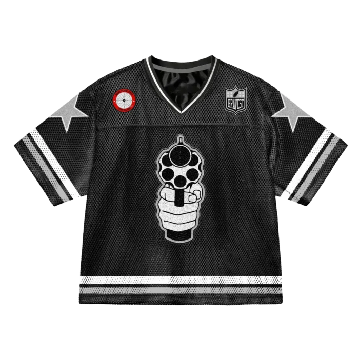 Bravest Studios Black 911 Football T Shirt (2)