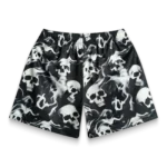 Bravest Studios Black Skelly Shorts (1)