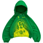 Bravest Studios Mary Zip Up Hoodie Green (1)