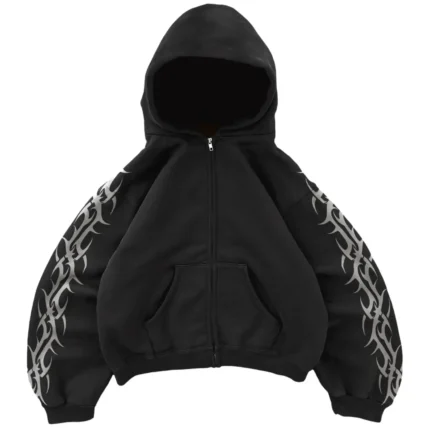 Bravest Studios Tribal Zip Up Tracksuit Black (1)